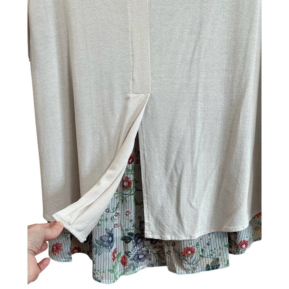 EUC, Mystree Women's Sz Small Short Sleeve Cuffed Hi-Lo Pullover Top - Picture 7 of 10